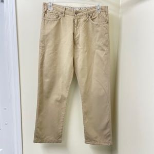 Zegna Sport Men's Casual Beige Pants Trousers - Waist Size 34